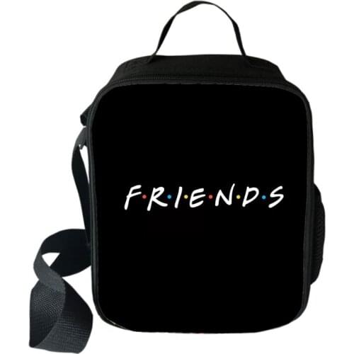 Friends Tv Show Cooler Lunch Bag Cartoon Girls Portable Thermal Food Picnic Bags for School Kids Boys Box Tote