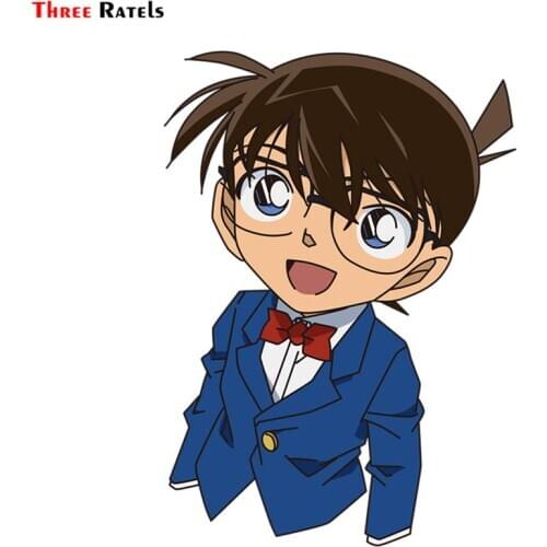 Three Ratels FC397 Anime Detective conan edogawaconan kudoshinichi 3D Stickers for car apple macbook decal