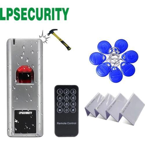 Waterproof IP66 Metal RFID Fingerprint access control system rfid 125khz reader home door lock gate opener access control