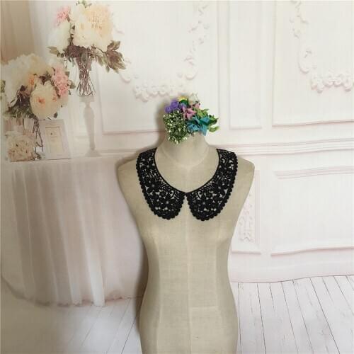 High Quality Embroidery Hollow Lace Collar DIY Lace Fabric Sewing Clothes Applique Collar Craft Supplies Accessories Scrapbook