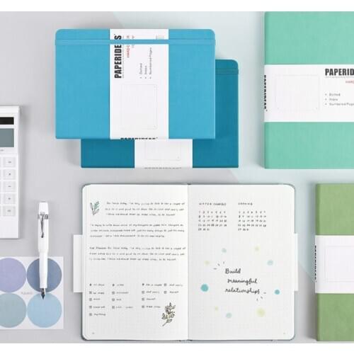 New A5 Notepad Kawaii Journals Dot Notebook 188 Pages 100gsm 5.7x8.2 Retro Diary Stationery Candy Color Journal Notebook Agenda