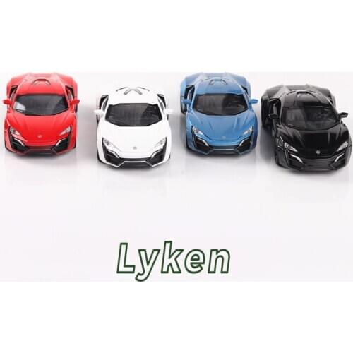 1:32 kids toys Lyken Alloy car model Diecast The door can be opened Sound and light return function Gift for children