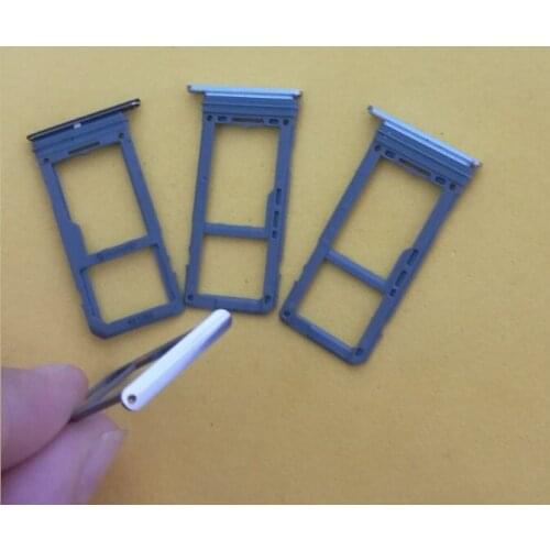 10pcs/lot new for Samsung Galaxy S8 G950F / S8 plus G955F SIM Card Slot SD Card Tray Holder Adapter single or dual sim