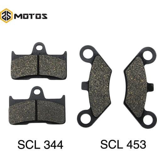 ZS motos 2 pairs Motorcycle Brake Pads Front Rear Semi-metallic For Yamaha YZM YFM 660 FWAP/FWAR/FWAS/FWAT CF MOTO CF 500 625