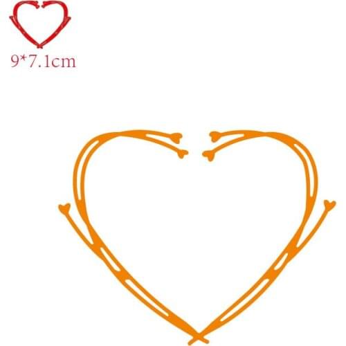 2021 MISS VINTAGE Metal Cutting Dies Heart diy Scrapbooking Photo Album Decorative Embossing PaperCard Crafts Die