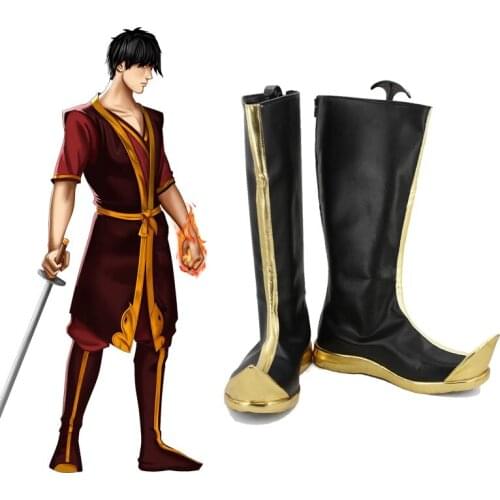 Anime Avatar: The Last Airbender zuko Cosplay boots shoes custom-made For Halloween Carnival Party