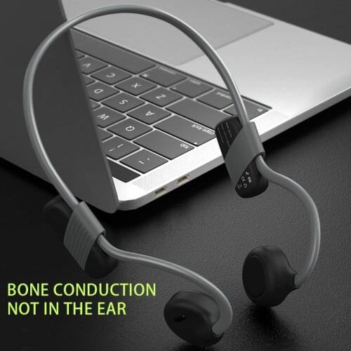 KINGSTAR Bone Conduction Headphones Bluetooth Wireless Sports Earphones IPX6 Headset Stereo Running Hands-Free with Microphone