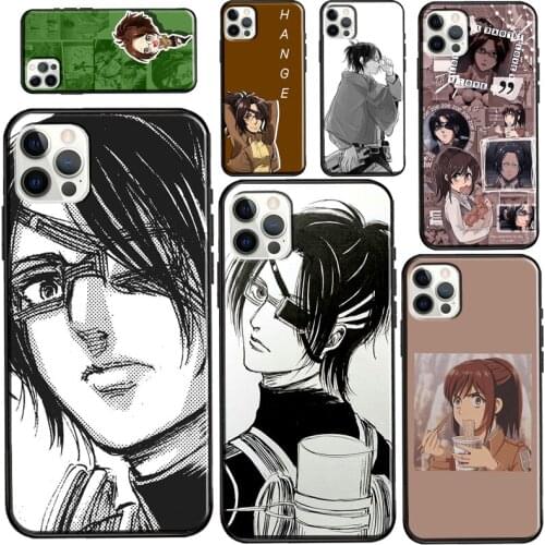 Hange Zoe Attack on Titan anime Case For iPhone 12 Pro Max mini 6S 7 8 Plus SE 2020 Case For iPhone 11 Pro Max XS X XR