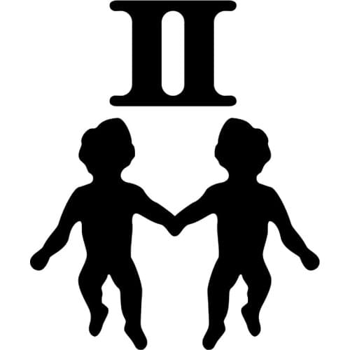 CS-10481# Gemini Vinyl Decal Car Sticker Waterproof Auto Decors on Truck Bumper Rear Window