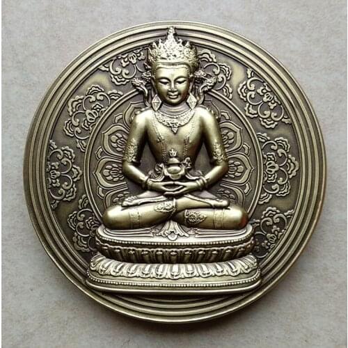 Amitabha Buddha 80mm Medal