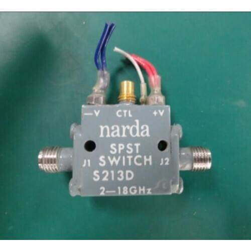 Narda S213D 2-18GHZ SPDT RF microwave semiconductor 12V SMA