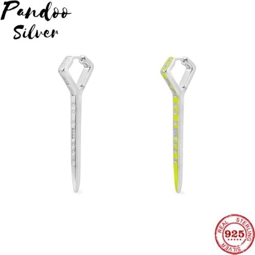 Fashion Charm High Quality 1:1 Copy, Drop Earring Punk Earrings For Women Men Jewelry Gift Geometric Dangle Earrings Yellow