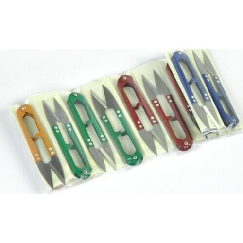 New Multicolor Trimming Sewing Scissors Nippers U Shape Clippers Yarn Stainless Steel Embroidery craft Scissors Tailor Knitting