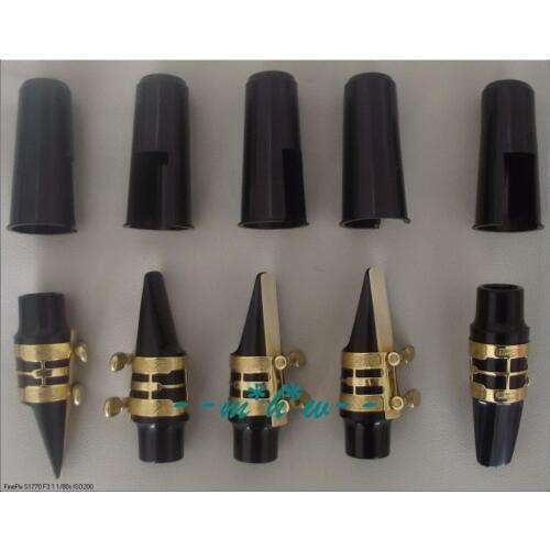 Excellent 5 set Alto Sax mouthpiece with Carving ligature and cap and reeds