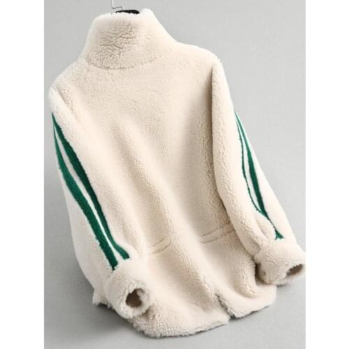 Fur Real Coat Female Jacket 2020 Autumn Winter Jacket Women Real Wool Coats Lamb Fur Korean Jackets Abrigo Mujer MY3583 s s