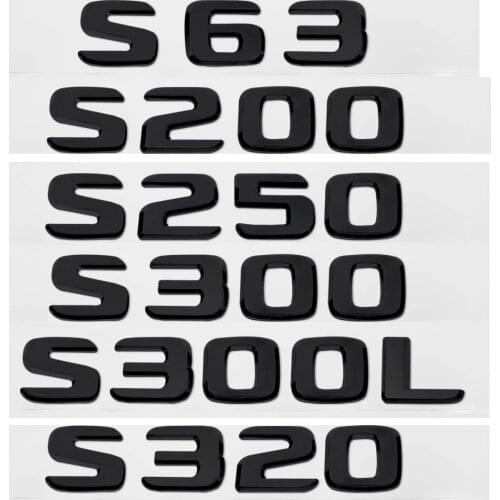 Car Rear Trunk Plastic Sticker For Mercedes Benz W210 W211 W203 W204 W124 W168 W124 W205 S63 S200 S250 S300 S300L S320 Emblems