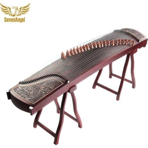 SevenAngel Professional Guzheng Chinese 21 Stings Zither Lankao Solid Wood Paulownia Cither Musical Instrument With Accessories