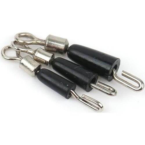 50×Ball Bearing Snap Swivel Stainless Steel Coast lock Rings Fishing Connector