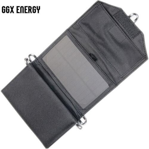 Foldable Portable 8W Solar Charger Mono Solar Panel Charger for iPhone /Mobile Power Bank Battery Charger 5pcs/lot Top Quality