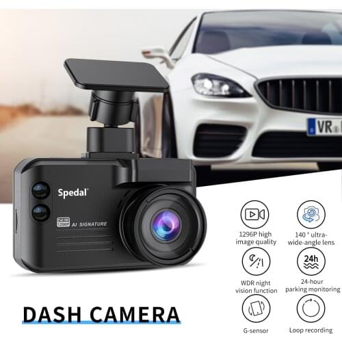 Spedal Radar Detector Dashcam GPS Traffic Alarm 3 in 1 Global Speed Limits Data Laser Camera with G-Sensor Loop Recording 668T