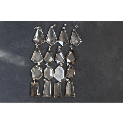TOP!!! 16pcs NATURAL SMOKY CITRINE QUARTZ CRYSTAL pendant specimen 133g