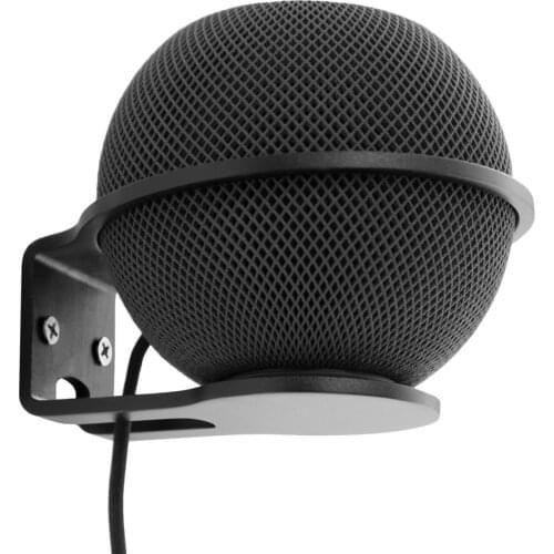 Universal Speaker Holder Wall Mount Hanger Bracket Space-Saving Stand Cable Management For Apple HomePod Mini Black and Sliver