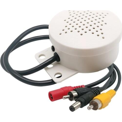 Web Camera Outdoor Waterproof CCTV Monitor 12V 3W Intercom Speaker, White and Black Optional