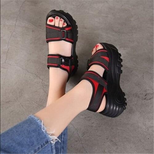 2021 Korean Style Summer Platform Sandals Womens Wedge Casual Sports Shoes for Women Sandals