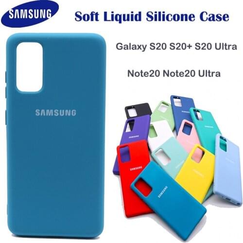 Samsung Liquid Silicone Case S20 Plus Note 20 Ultra Bottom Closed Soft-touch Full Protective Shell For Galaxy S20 Ultra