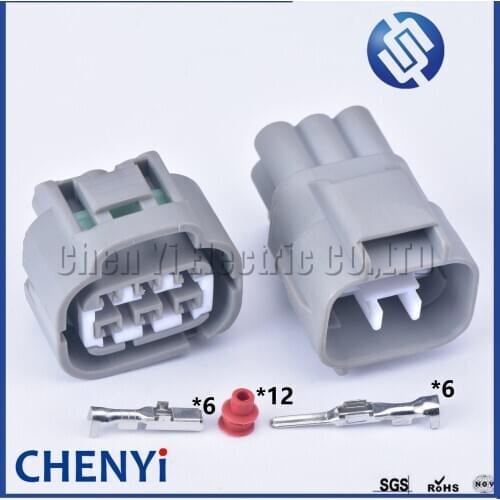 1 set 6 pin male or female accelerator throttle pedal plug electrical Auto connector for Toyota Lexus 7282-7064-40 7283-7064-40