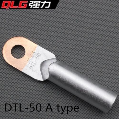 1piece DTL-50 50mm2 Wiring Terminal Copper Aluminum Tone for 10.5mm Dia Bolt Electric power fittings National Standard/A type