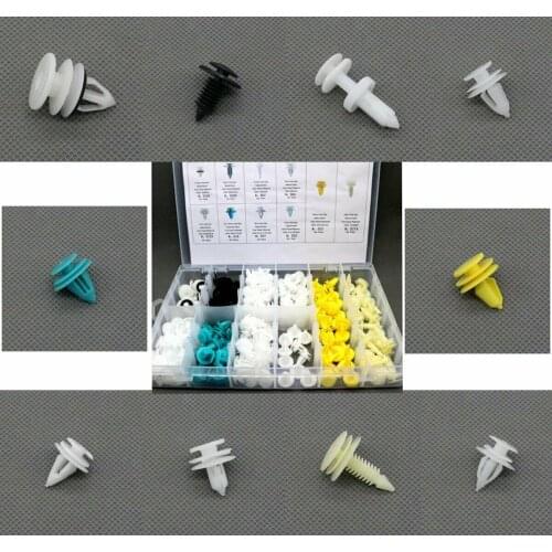 210 Car Body Rivet Trim Clip Door Bumper Rivets Push Pin Moulding Assortment for GM Chrysler Ford Jeep Toyota BMW Olds Saab