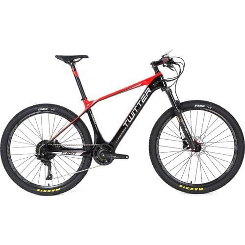 27.5inch carbon fiber Mountain electric bicycle disc brake 27.5*2.1 tires 11 speed electric bicycle E-Bike Power-Assisted