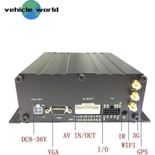 Vehicle Car Taxi Trailer Truck School Bus AHD 1080P SD Card HDD 4Ch Mobile DVR with GPS 3G WIFI