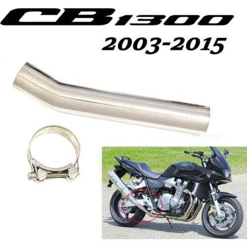 Free Shipping Exhaust Slip On For Honda CB1300 CB 1300 Middle Contact Pipe 2003 To 2015 Motorcycle Exhaust Muffler Escape
