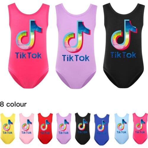 TIK TOK Kids Girls Summer Braces Swimming Wear Bathing Suit Baby Children Beach Swimwear Swimsuit birthday gift