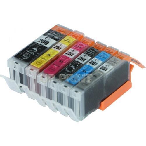 UP 12pcs/2sets PGI 250 CLI 251 BK C M Y ink cartridge For canon PIXMA MG5420 MG5422 MG5520 MG5522 MG6420 IP7220 MX722 MX922