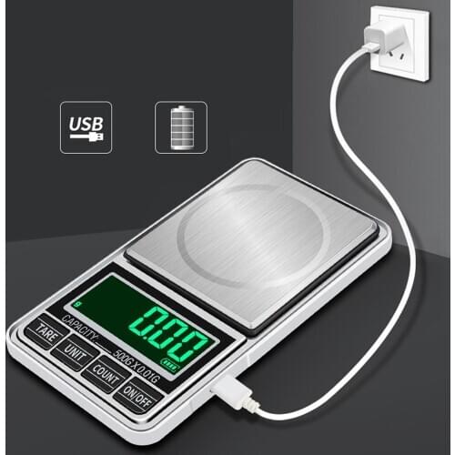 0.01 Weight Balance Electronic Scales 100g-600g Mini Precision Digital Scales for Gold Bijoux Sterling Silver Jewelry Scale