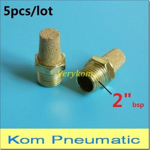 Fedex Free Shipping Pneumatic G2 Inch BSP Brass Air Exhaust Silencer Muffler For Solenoid Valve Cylinder 2" Noise Filter BSL-16