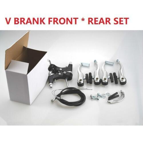 FMFXTR Bicycle V Brake FRONT * REAR Set MTB Mountain Bike Road Bicycle V Brake Caliper With Brake Lever * Cable Housing