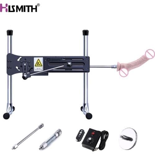 HISMITH Upgrade sex machine with dildo Remote Control love machine Ultra Stability Solid Steel 120W Power sex product for women