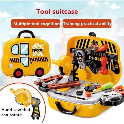 Simulation Engineer Role Play Builder Toy Tool Chainsaw screw hammer Repair Tool parent-child interaction Kids Boys Gift
