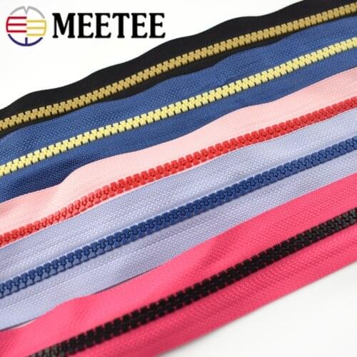 2Meters 5# Resin Zipper For Sewing Eco-friendly Open-End Zippers Jackets Coat Down Sleeping Bag Zip DIY Sewing Accessories