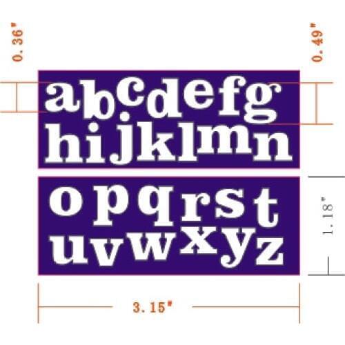 Words Alphabat Lower 12mm tall metal scrapbooking die cut fustelle per embossing folder troqueles craft dies
