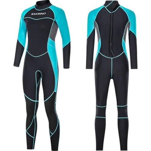 3MM Neoprene Wetsuit for women Scuba deep diving suit spearfishing Snorkeling Surfing one piece set winter Cold-proof swimsuit