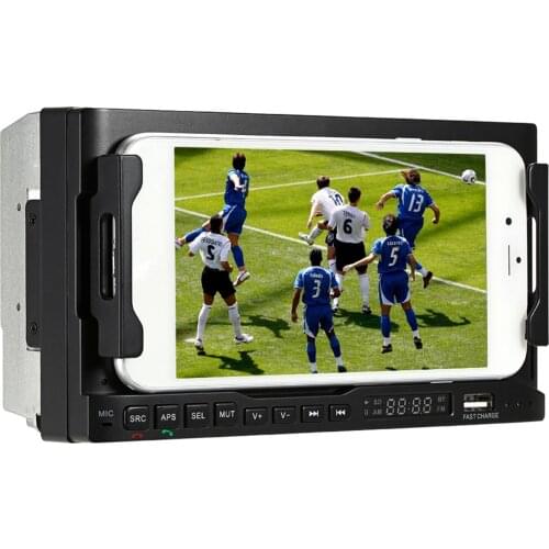 New Car multi-functional mobile phone holder navigator wireless fast charge AM / FM radio MP3 player car navigation control