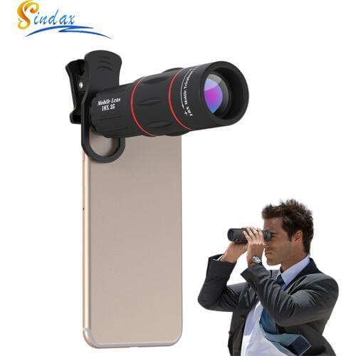 Phone Camera Lens 18X Telescope Telephoto lens 18x25 Monocular for iPhone X XS max Samsung s9 plu android ios Smartphones
