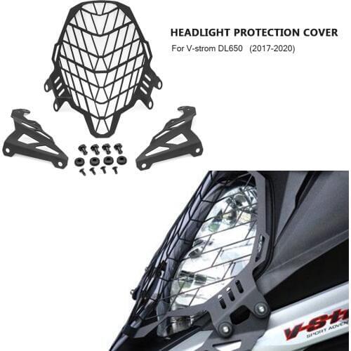 For SUZUKI V-strom DL650 V-STROM 650 2017 2018 2019 2020 Motorcycle Headlight Head Light Guard Protector Cover Protection Grill