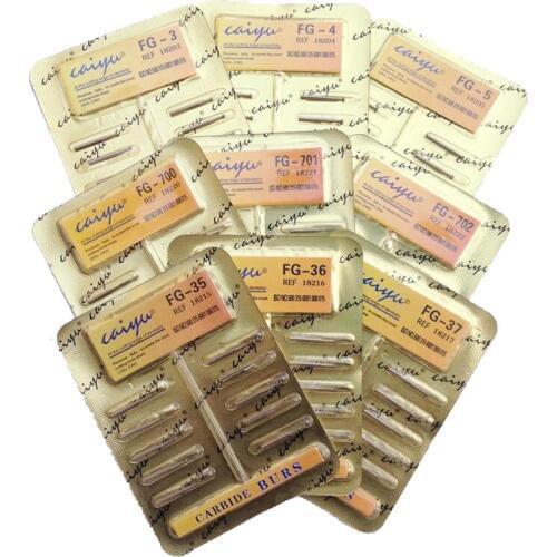 Dental Lab 10 Pieces/Pack Dental Tungsten Steel Carbide Burs For High Speed Handpiece Bit Free Shipping