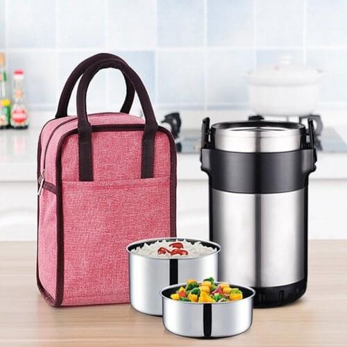 Large Capacity Lunch Bag Oxford cloth aluminum foil thickened lunch bag Travel Lunchbox Bags for Women kid Men Durable Lunch Ba